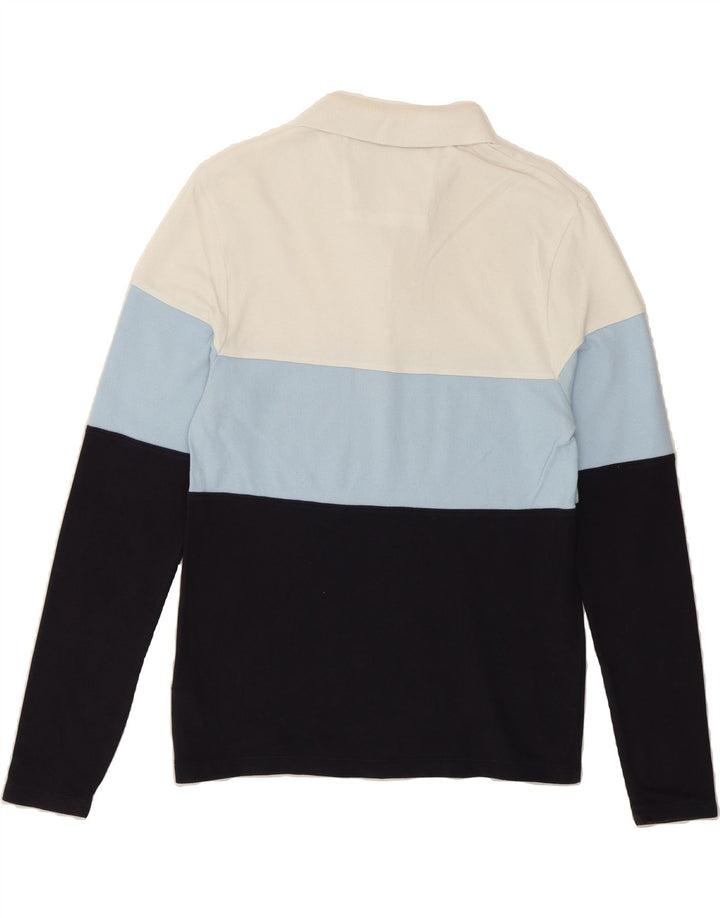 CALVIN KLEIN JEANS Mens Polo Shirt Small Multicoloured Colourblock Vintage Calvin Klein Jeans and Second-Hand Calvin Klein Jeans from Messina Hembry 