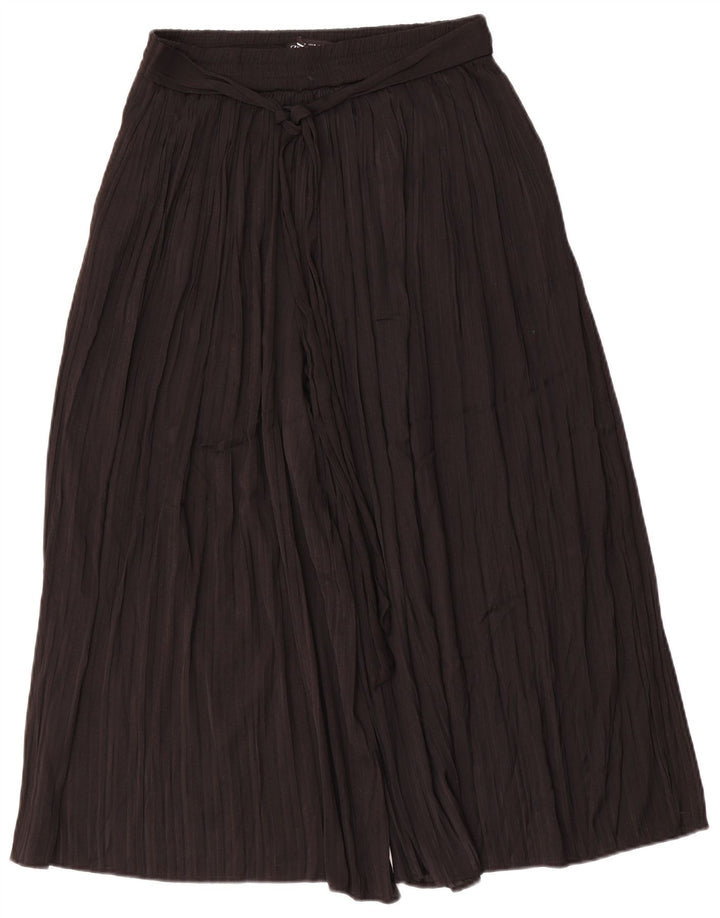 Spodnie damskie Zara Cullotes Capri średnie W30 L22 Czarny poliester
