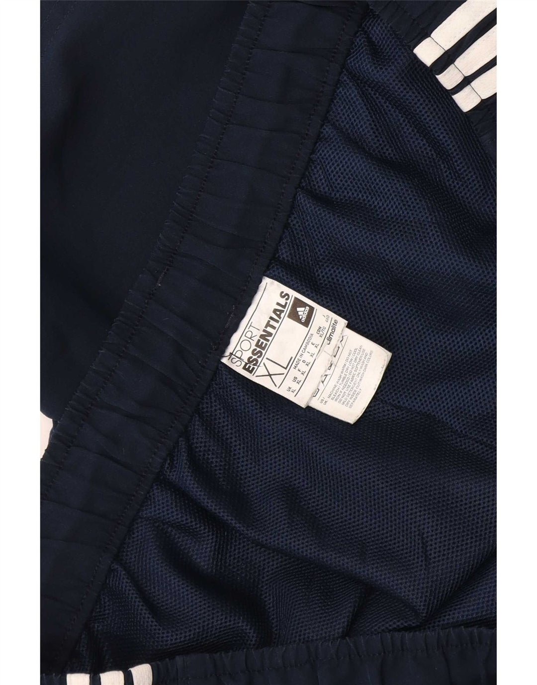 Męskie spodenki sportowe Adidas Climalite XL granatowe, poliestrowe