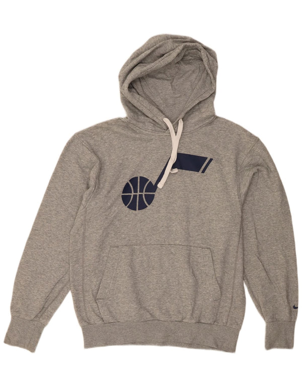 Męska bluza z kapturem Nike Utah Jazz Graphic, mała, szara, nakrapiana bawełna