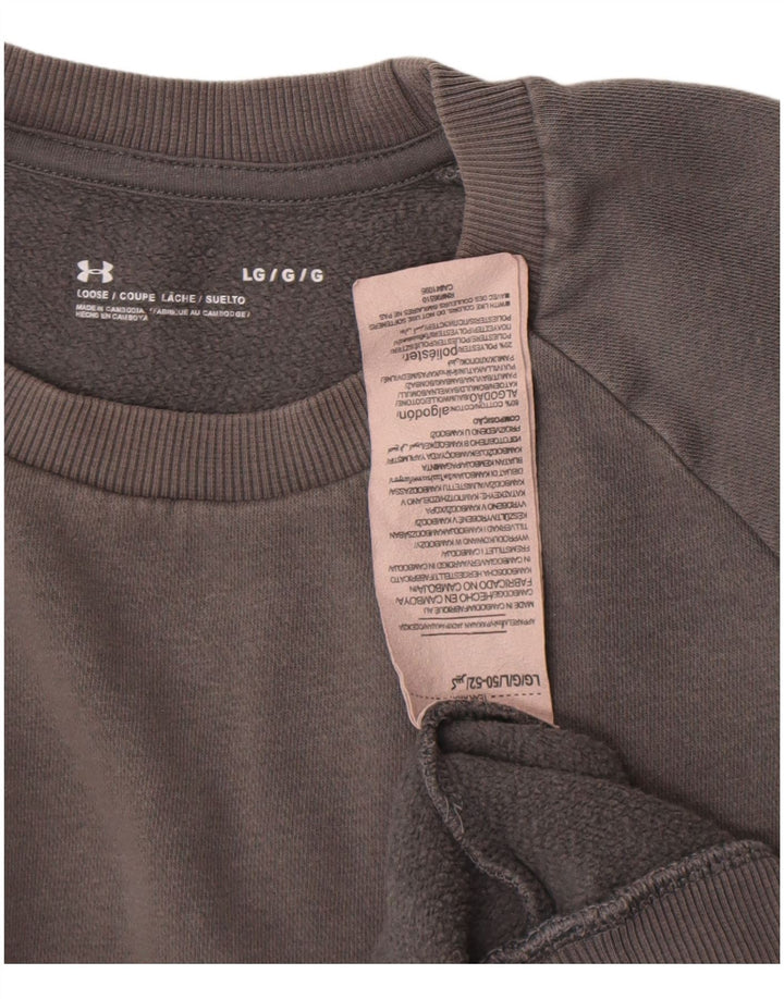 Męski sweter Under Armour, duży, szary, bawełniany