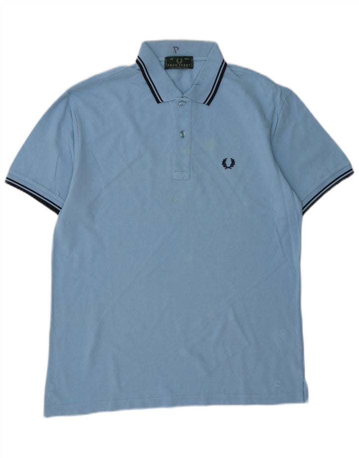 Męska koszulka polo FRED PERRY, niebieska, bawełniana