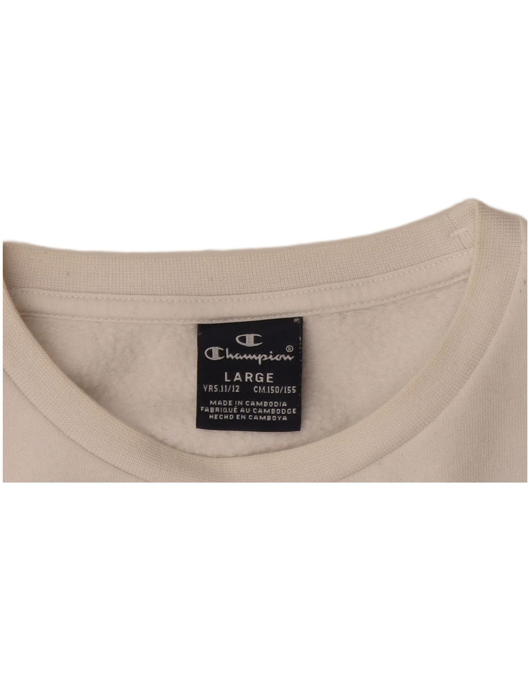 Chłopięca bluza z grafiką CHAMPION 11-12 lat, duża, biała