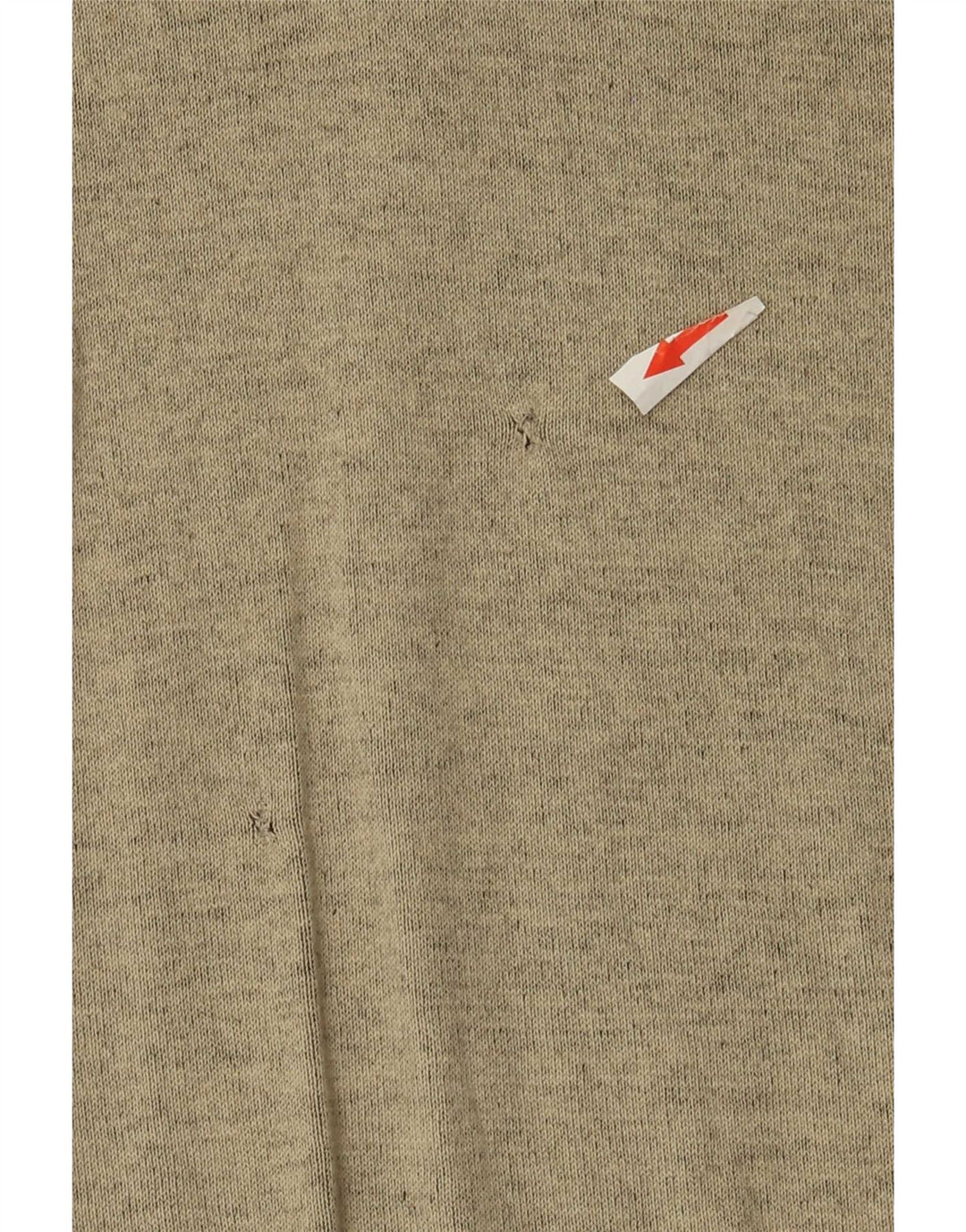Męski sweter Calvin Klein z zamkiem błyskawicznym, średniej wielkości beżowy, bawełniany w plamki