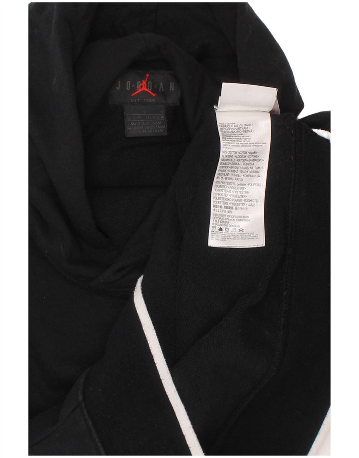 Chłopięcy sweter z kapturem JORDAN z grafiką, duży, 12-13 lat, czarny, bawełniany