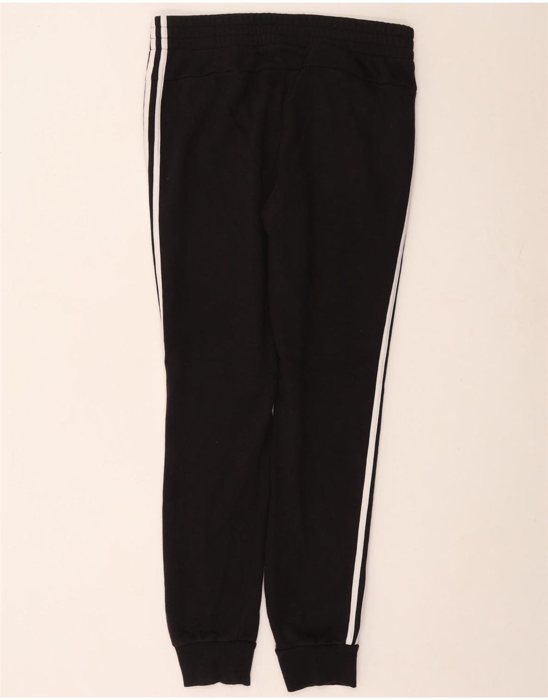 Damskie spodnie dresowe ADIDAS Joggers UK 12/14 Średnia czarna bawełna