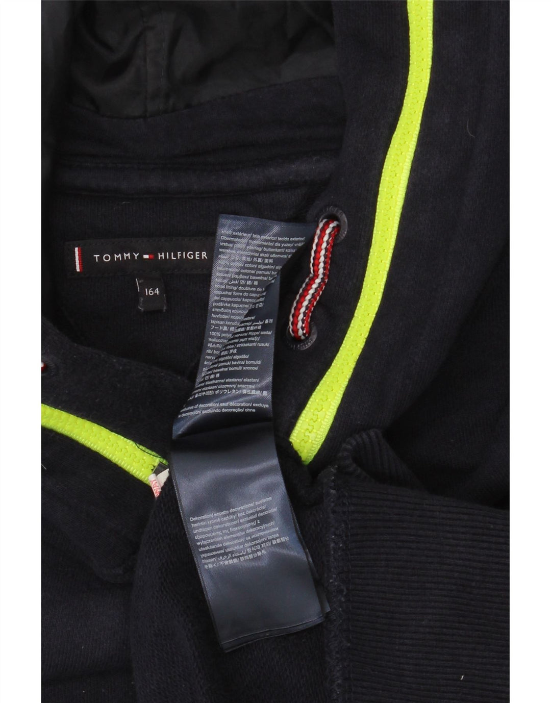 Chłopięcy sweter z kapturem Tommy Hilfiger 13-14 lat, granatowy, poliester