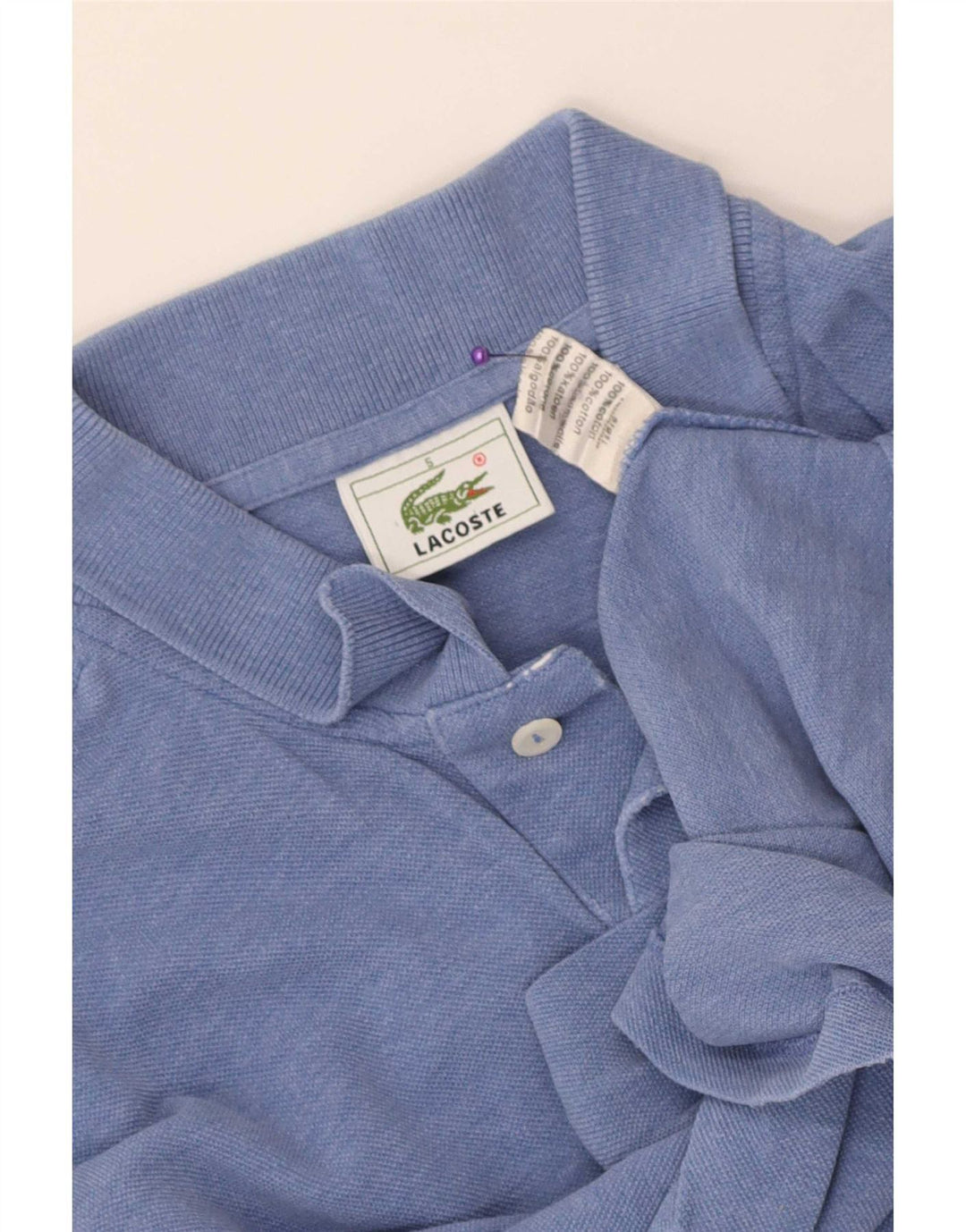 Męska koszulka polo Lacoste, rozmiar 5, duża, niebieska, bawełniana