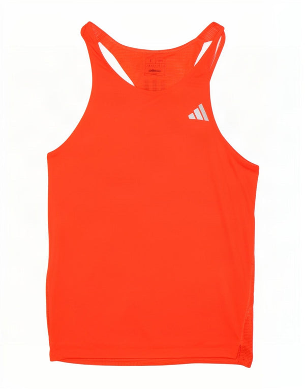 Adidas Męskie Aeroready Slim Fit Kamizelka Top Mała Czerwona
