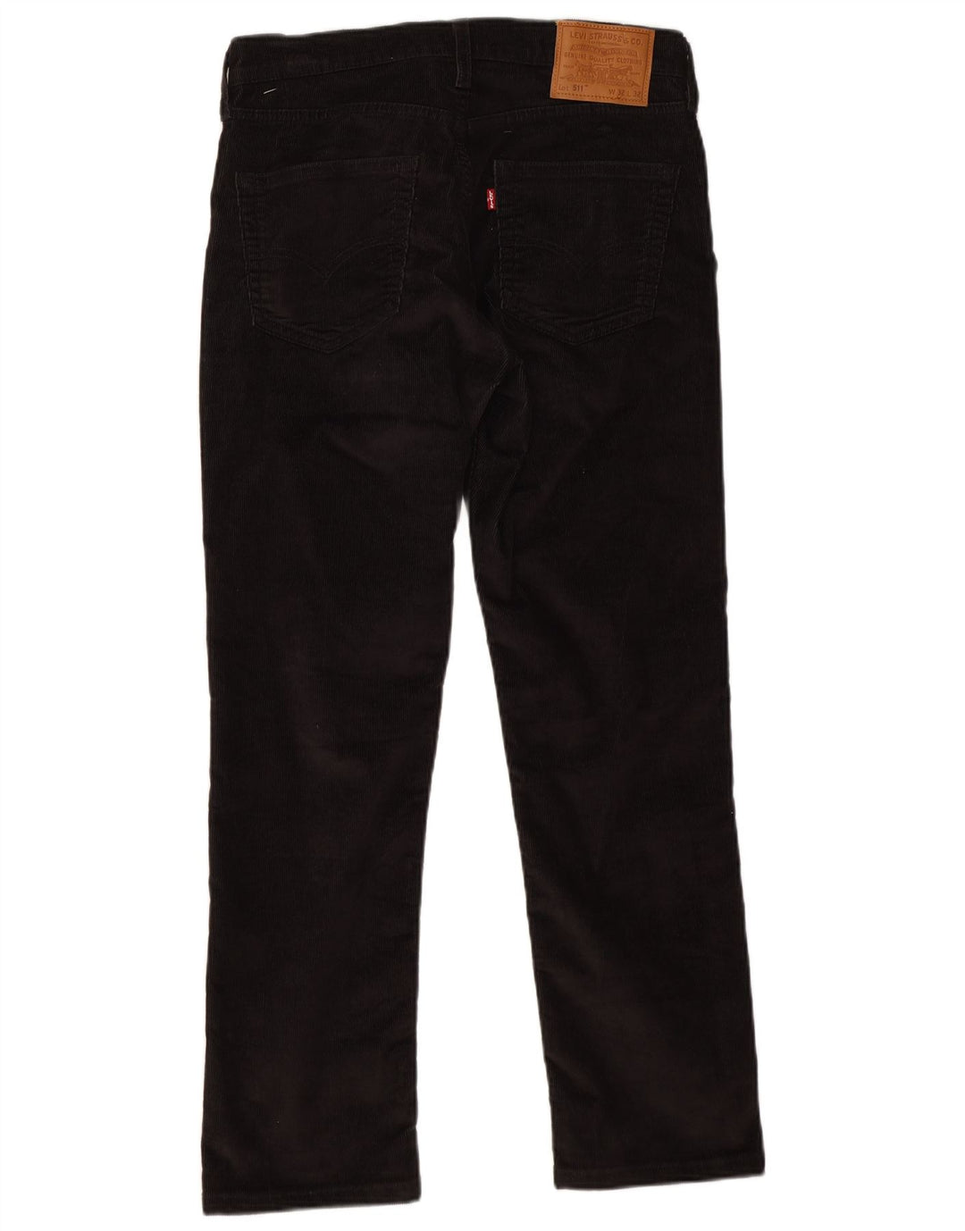 Męskie spodnie sztruksowe Levi's 511 Slim W32 L29 Czarna bawełna