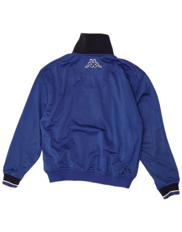 Kappa Chłopięca bluza dresowa 12-13 lat XL Niebieski poliester z blokami kolorów