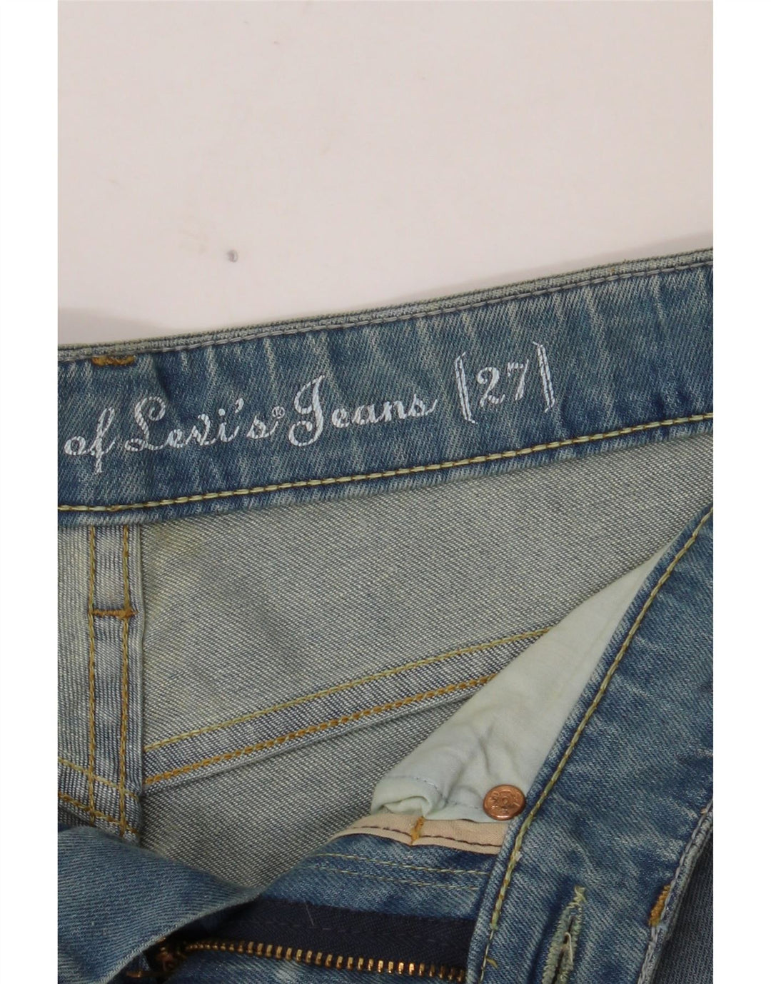 Damskie jeansy skinny LEVI'S W27 L32 niebieskie
