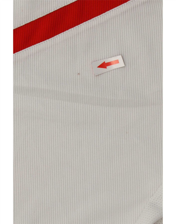 Chłopięcy T-shirt z grafiką Puma, 11-12 lat, biały poliester z blokami kolorów