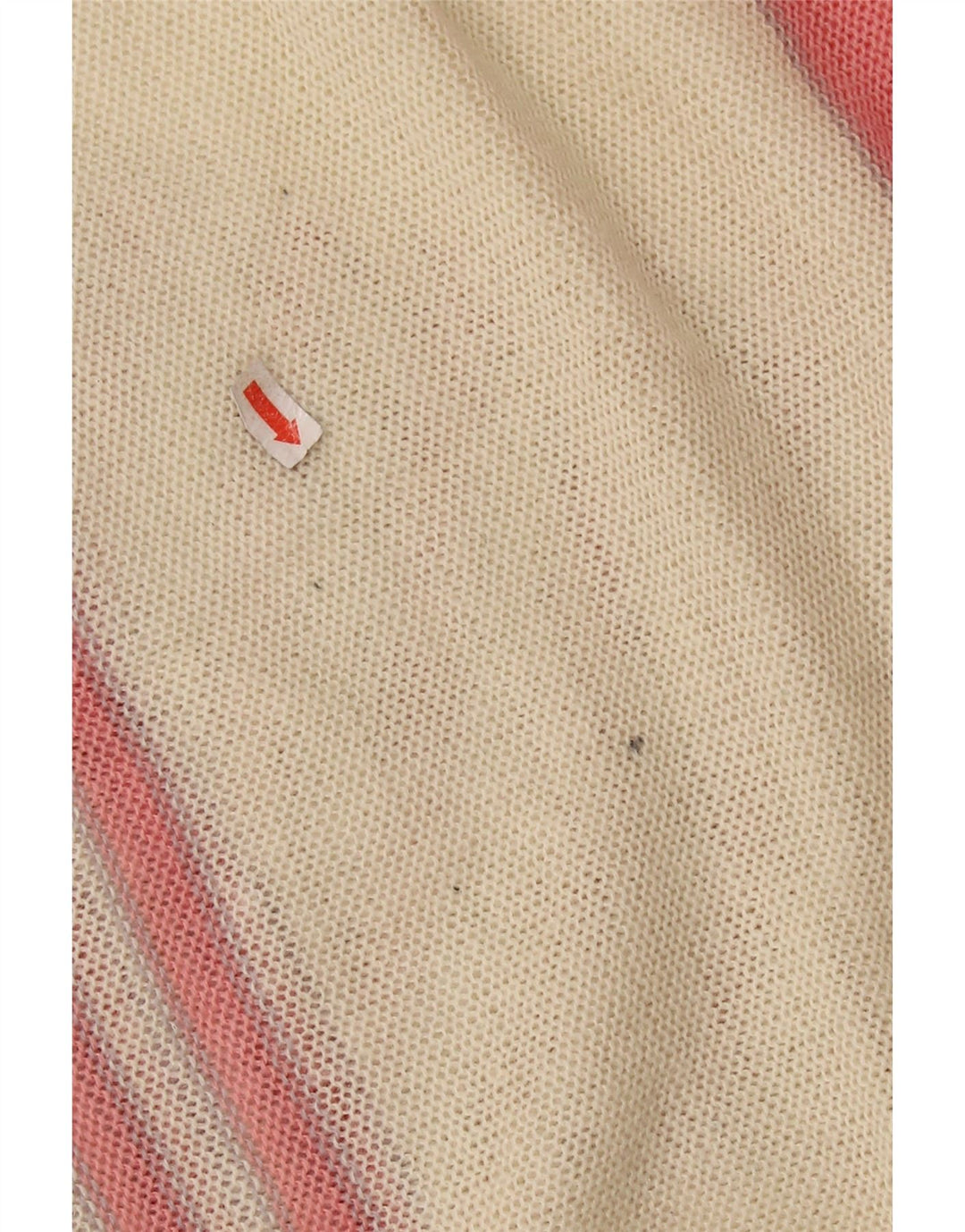 Sweter damski VINTAGE z dekoltem w łódkę UK 14, średni różowy, blok kolorów