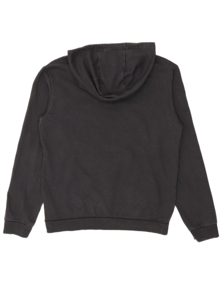 Adidas Męska bluza z kapturem, mała, czarna, bawełniana