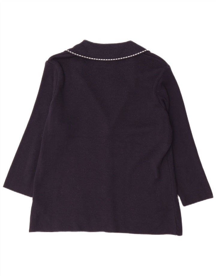 Sweter damski Marks & Spencer Per Una Cardigan UK 16, duży granatowy