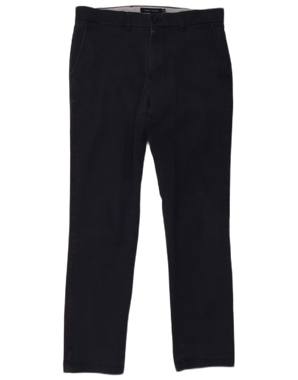 Męskie spodnie Chino Slim Fit Tommy Hilfiger W32 L32 Granatowa bawełna