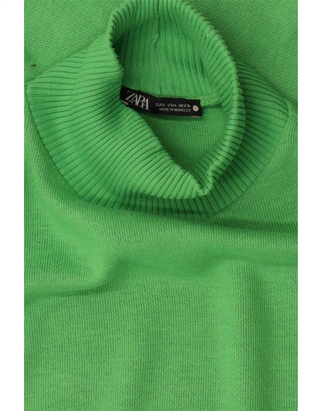 Damski top oversize Zara z długim rękawem, UK 16, duży, zielony