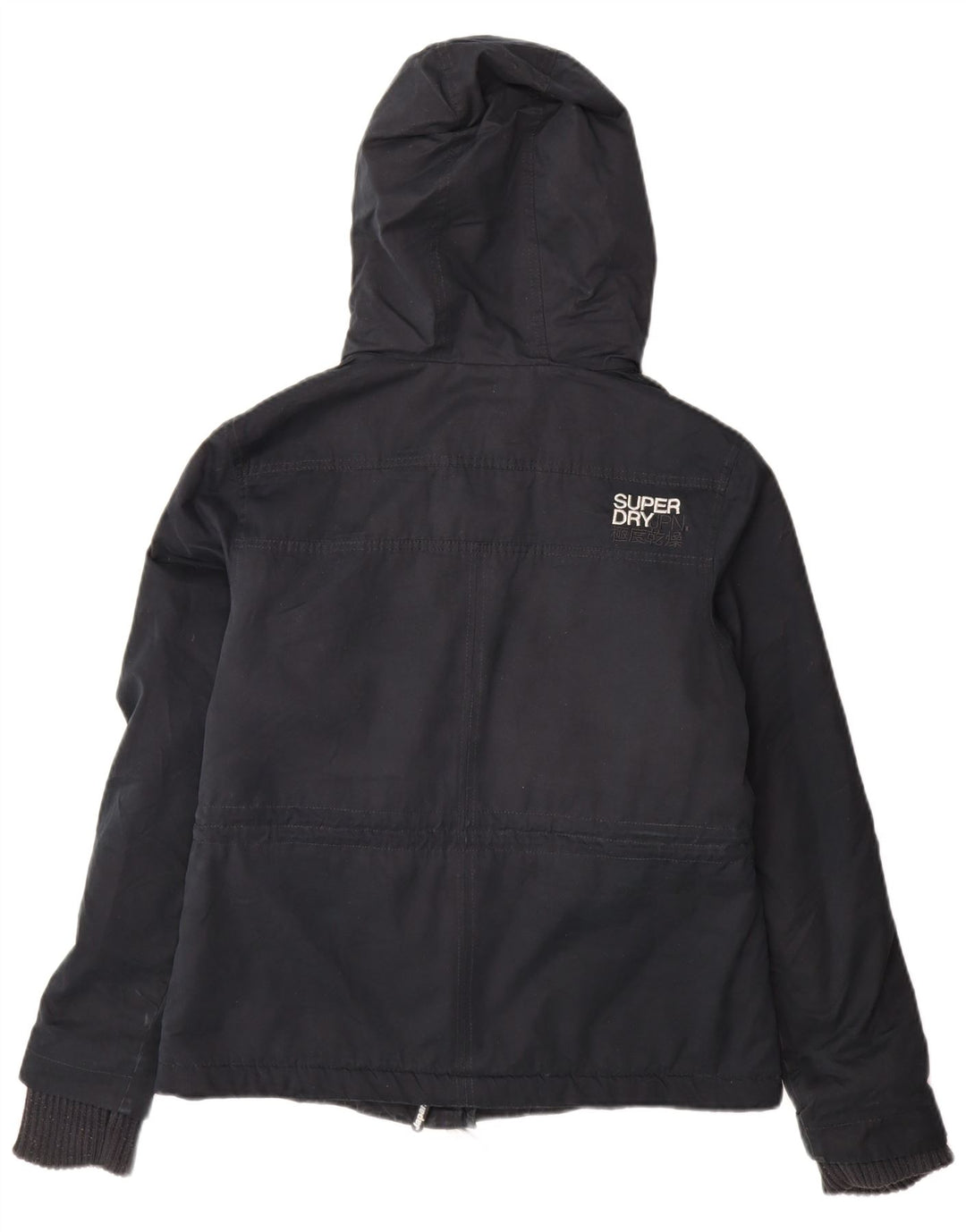 Damska kurtka wiatrówka Superdry Windparka UK 14, duża, granatowa