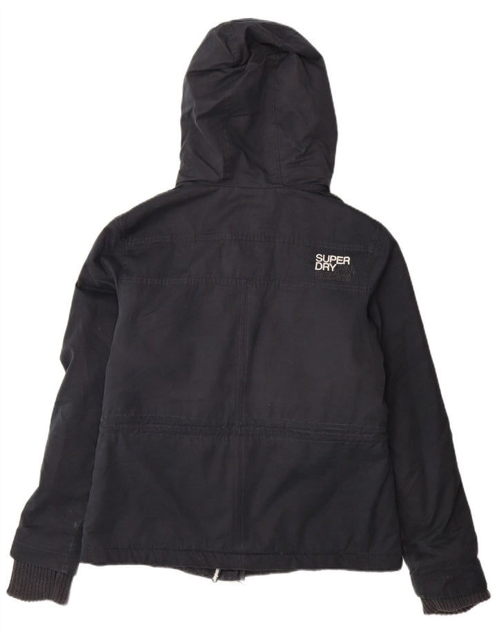 Damska kurtka wiatrówka Superdry Windparka UK 14, duża, granatowa