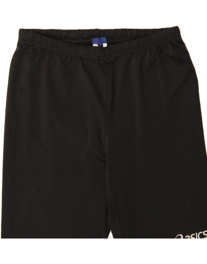 ASICS Womens Sport Shorts UK 12 Medium  Black Polyester Vintage Asics and Second-Hand Asics from Messina Hembry 