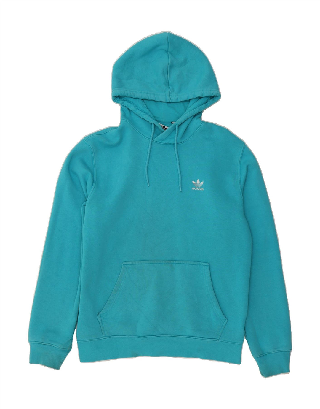 ADIDAS Mens Hoodie Jumper Medium Blue Cotton Vintage Adidas and Second-Hand Adidas from Messina Hembry 