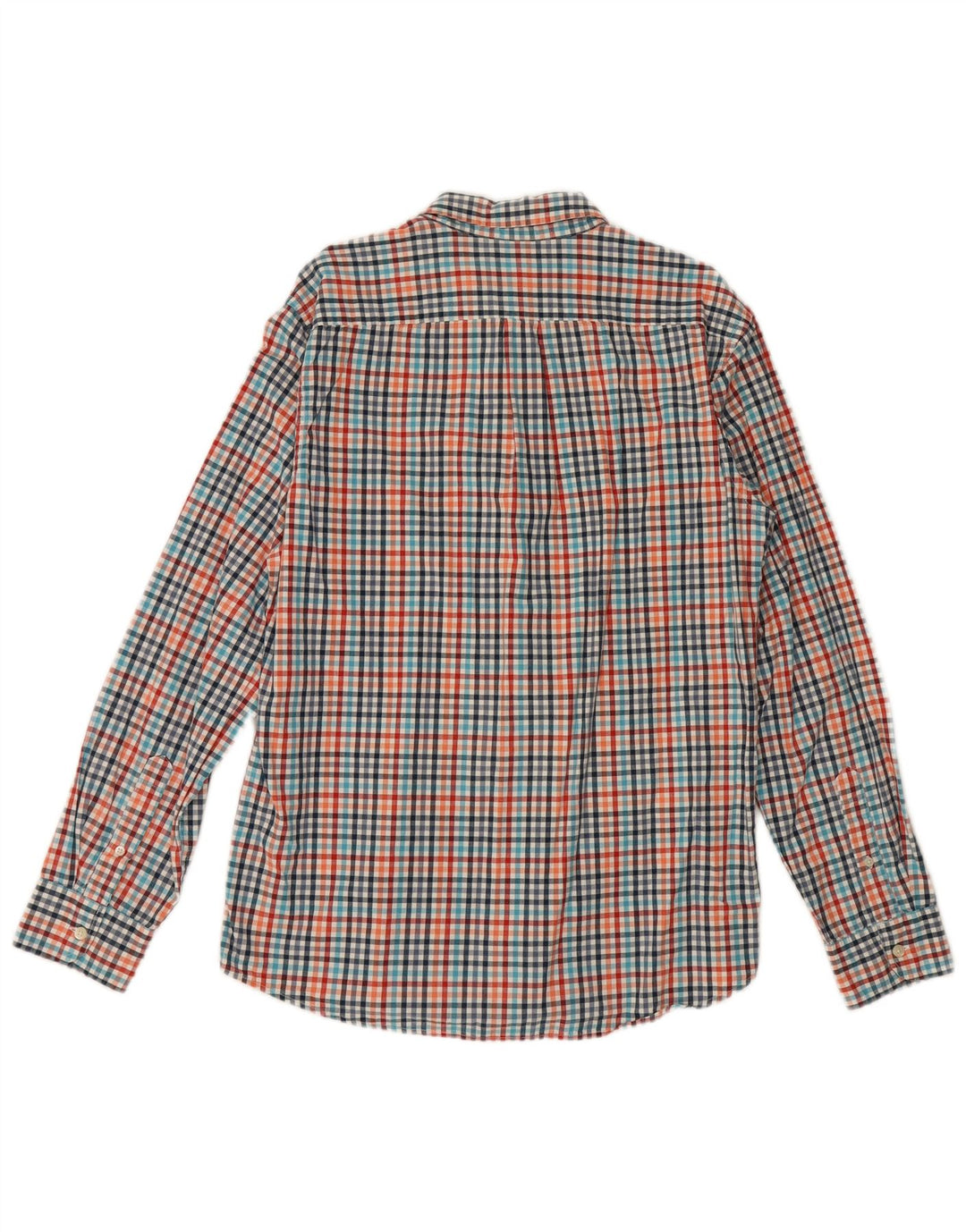 Męska koszula Gap Slim Fit, duża, wielokolorowa bawełniana kratka