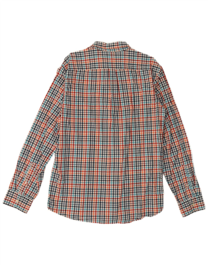 Męska koszula Gap Slim Fit, duża, wielokolorowa bawełniana kratka