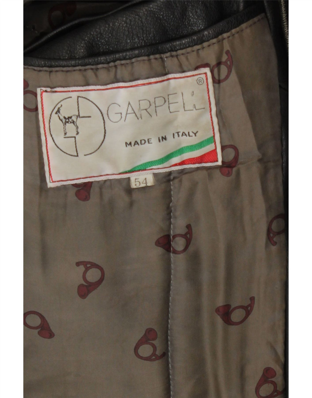 Vintage męska kurtka skórzana IT 54 2XL czarna skóra