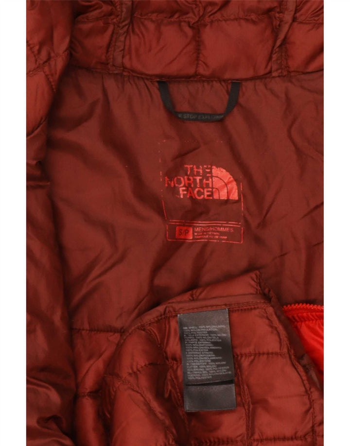 Męska wyściełana kurtka z kapturem The North Face UK 36 Small Red Nylon