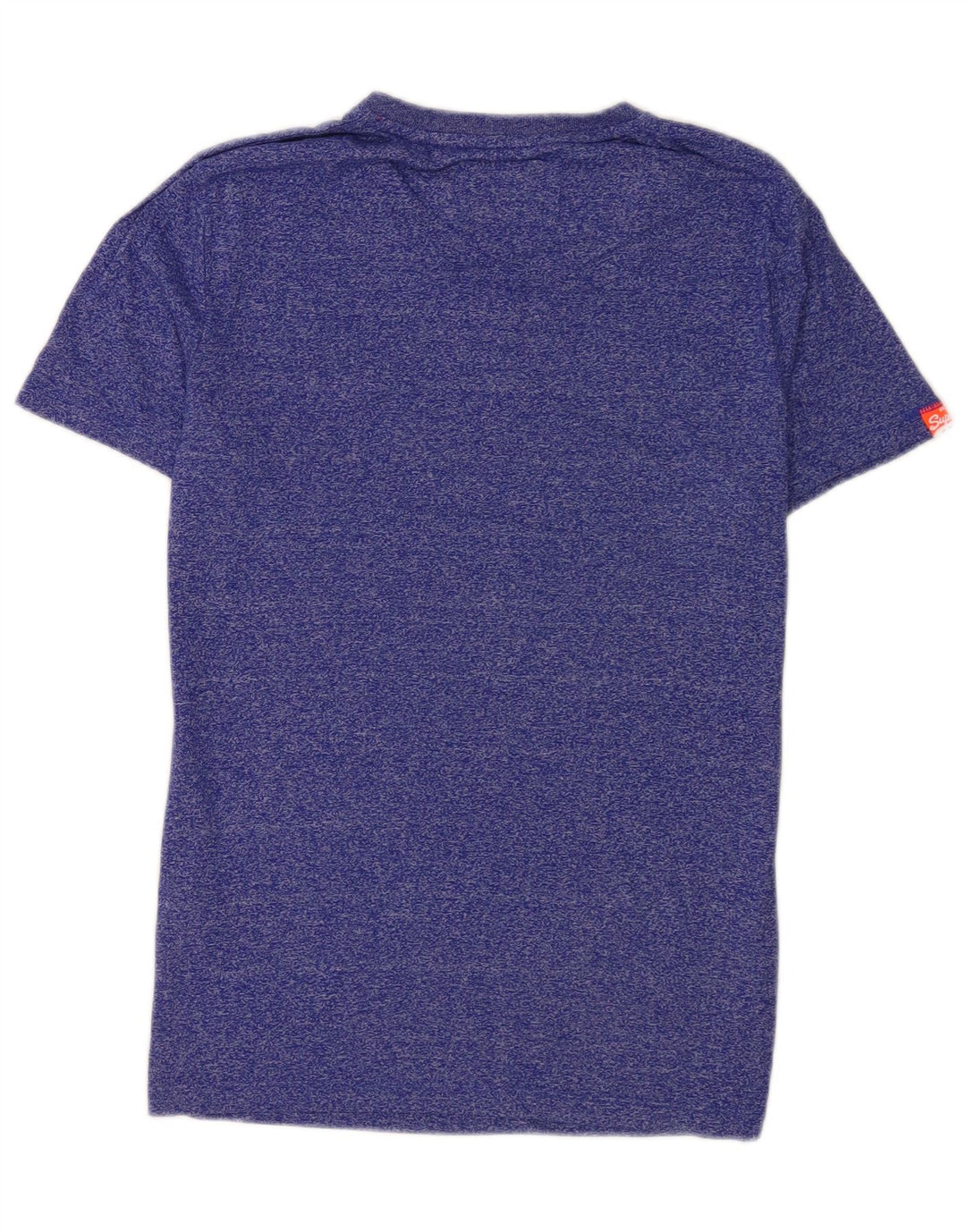 T-shirt męski Superdry, mały, niebieski, bawełniany w cętki