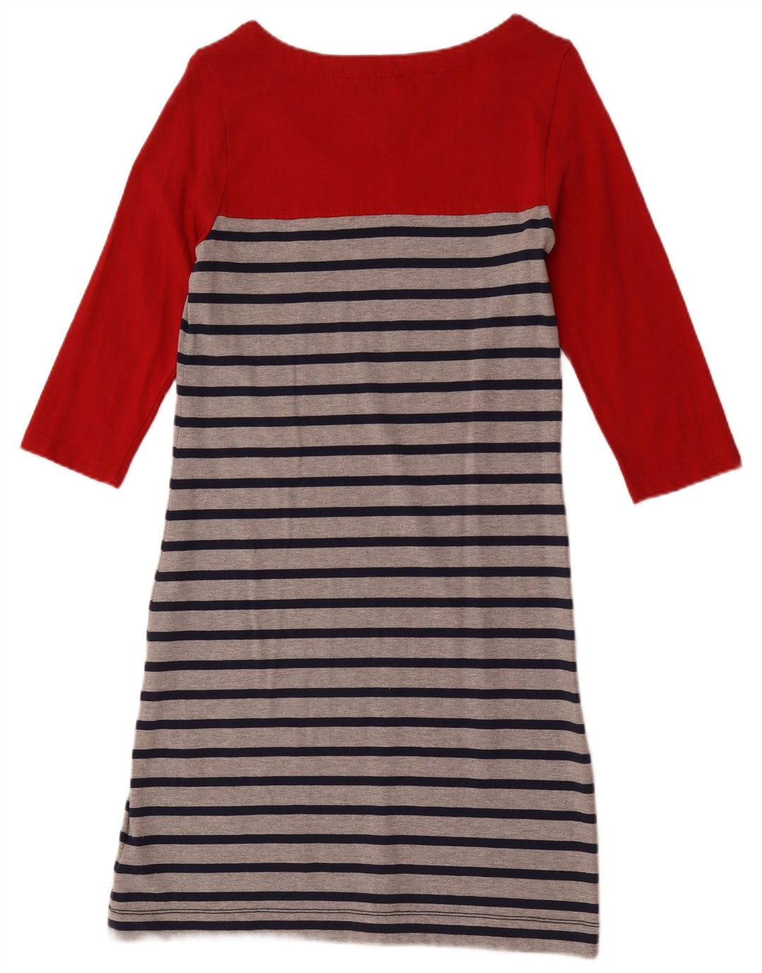 Damska sukienka basic z rękawem 3/4 Tommy Hilfiger UK 12 w średnie czerwone paski