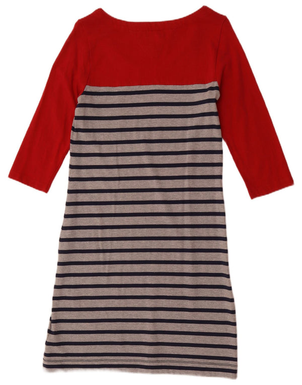 Damska sukienka basic z rękawem 3/4 Tommy Hilfiger UK 12 w średnie czerwone paski