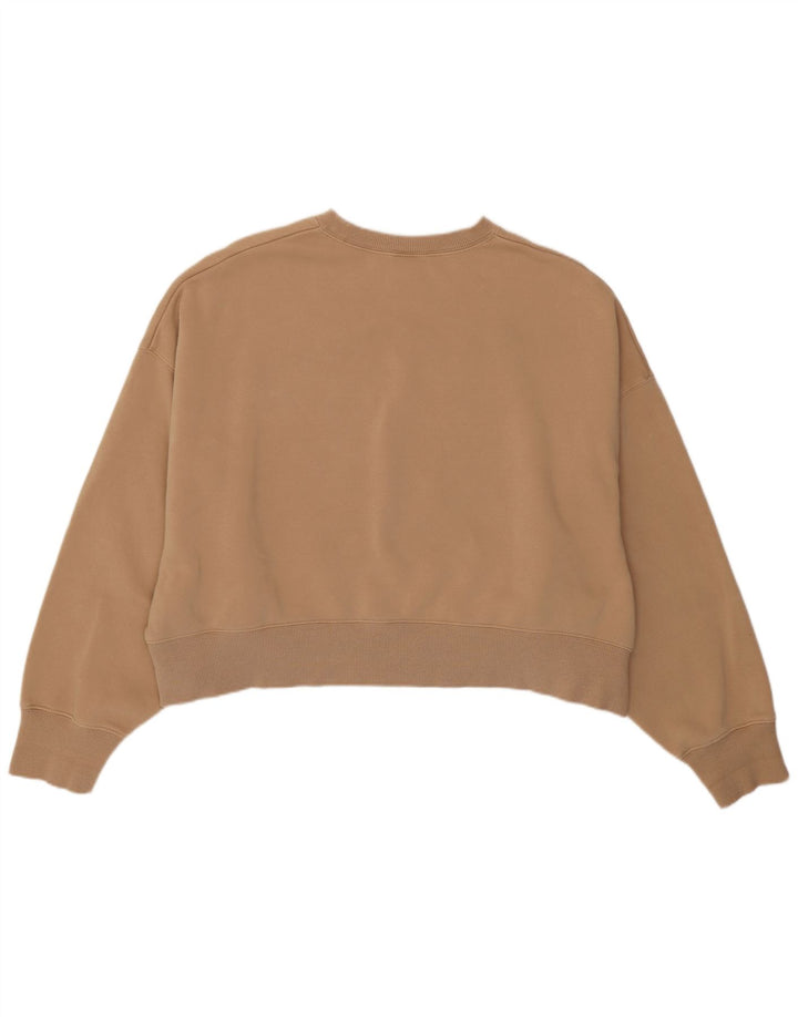 Damska bluza oversize Nike UK 14, średnia brązowa bawełna