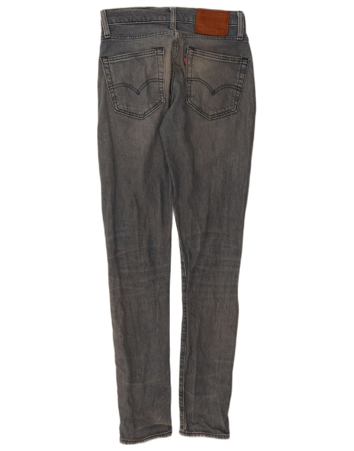 Damskie jeansy skinny LEVI'S W28 Średni niebieski, bawełniany