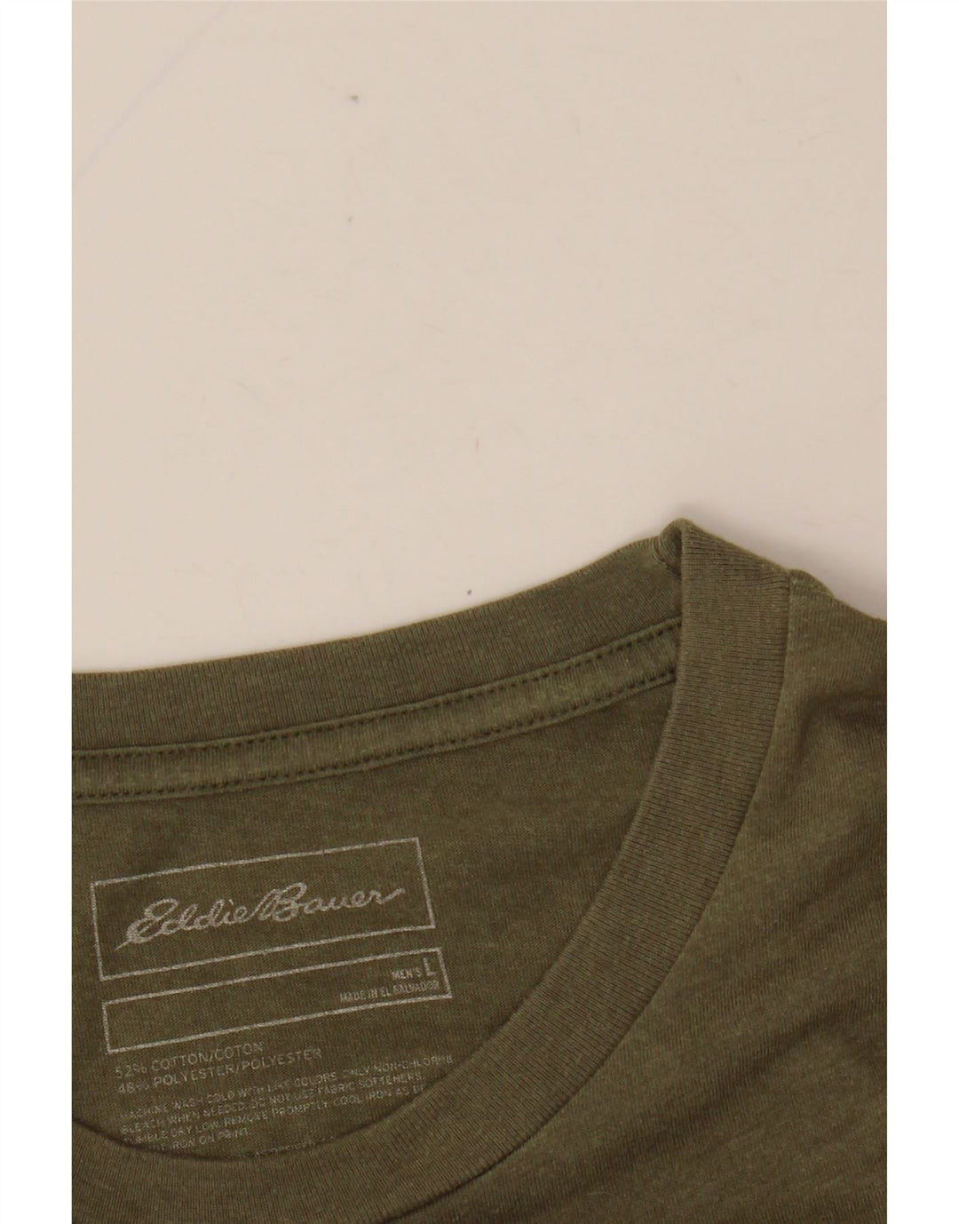 Męski T-shirt z grafiką EDDIE BAUER, duży, bawełniany khaki