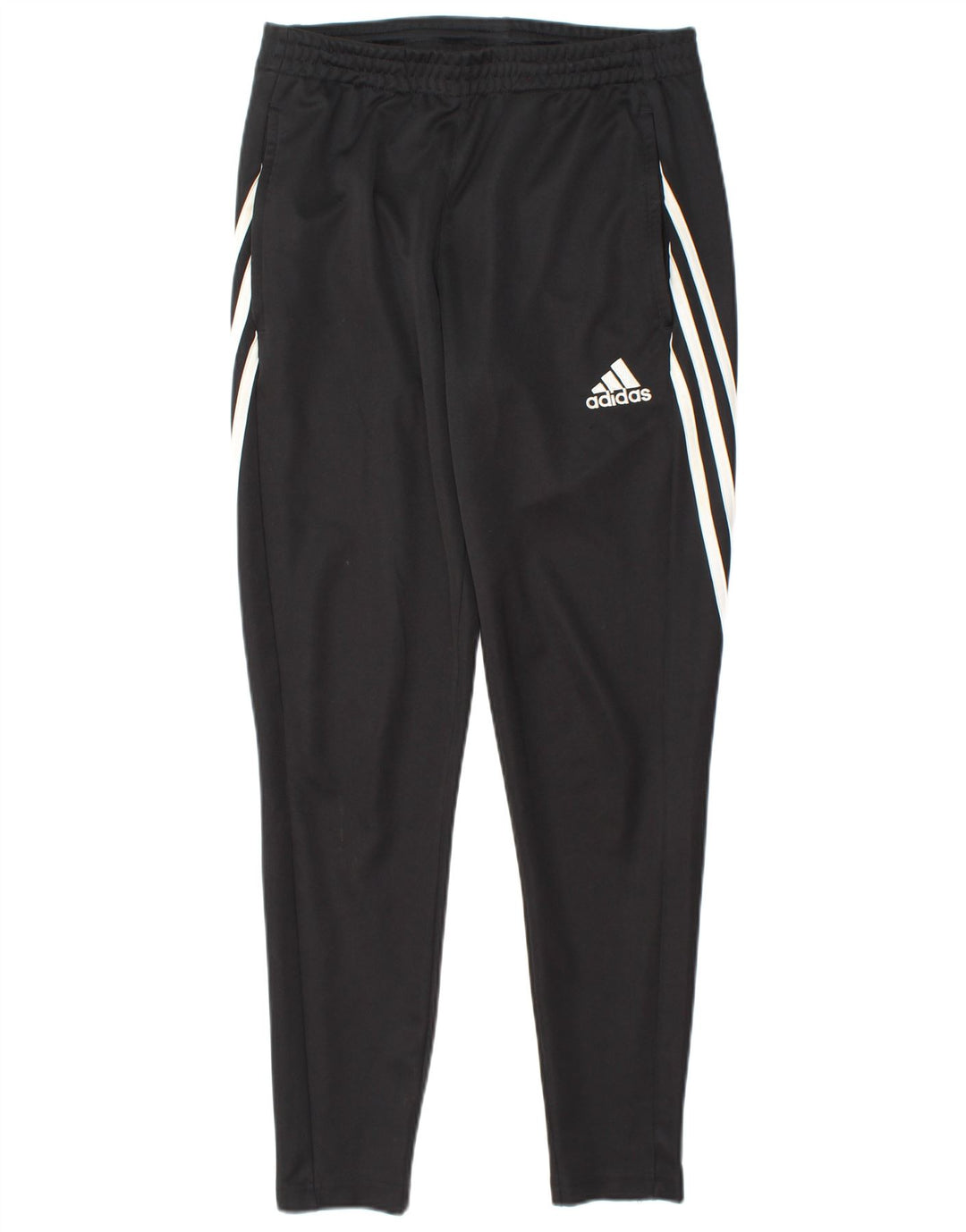 Męskie spodnie dresowe Adidas, małe, czarne, poliestrowe