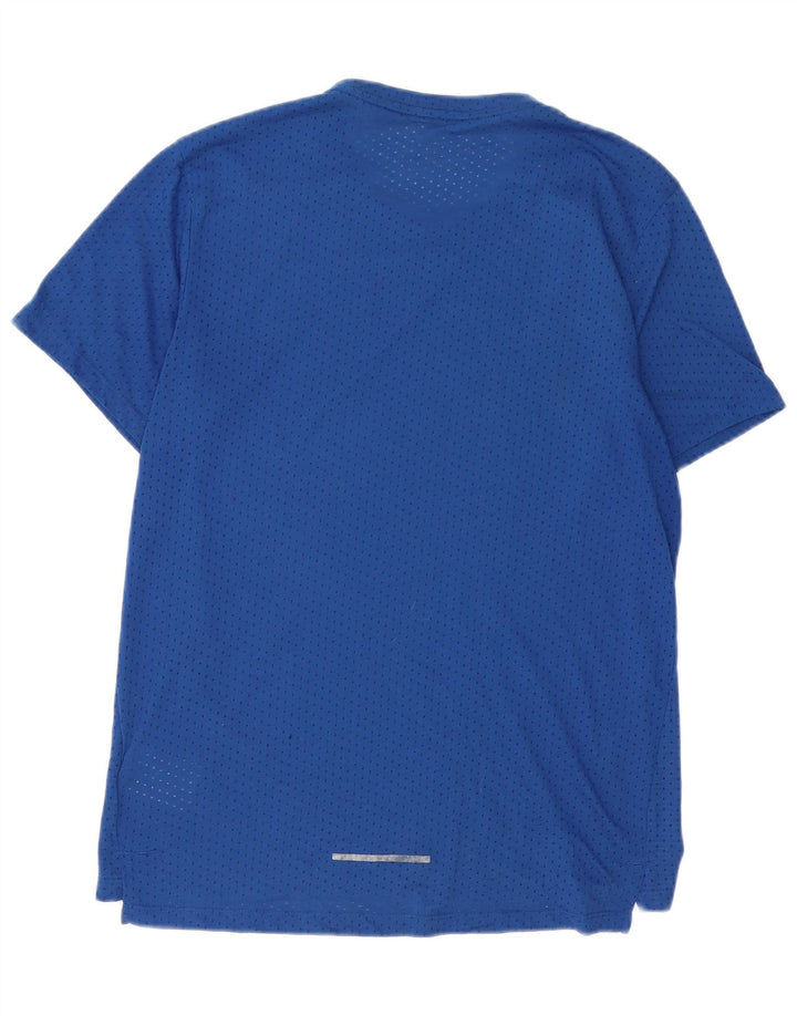 Męski T-shirt NIKE Dri Fit, średni niebieski poliester