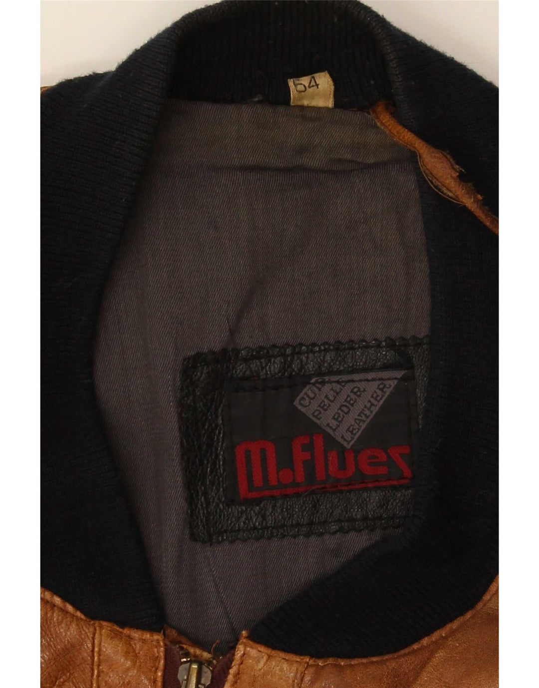 Męska kurtka skórzana M. Flues IT 54 2XL brązowa