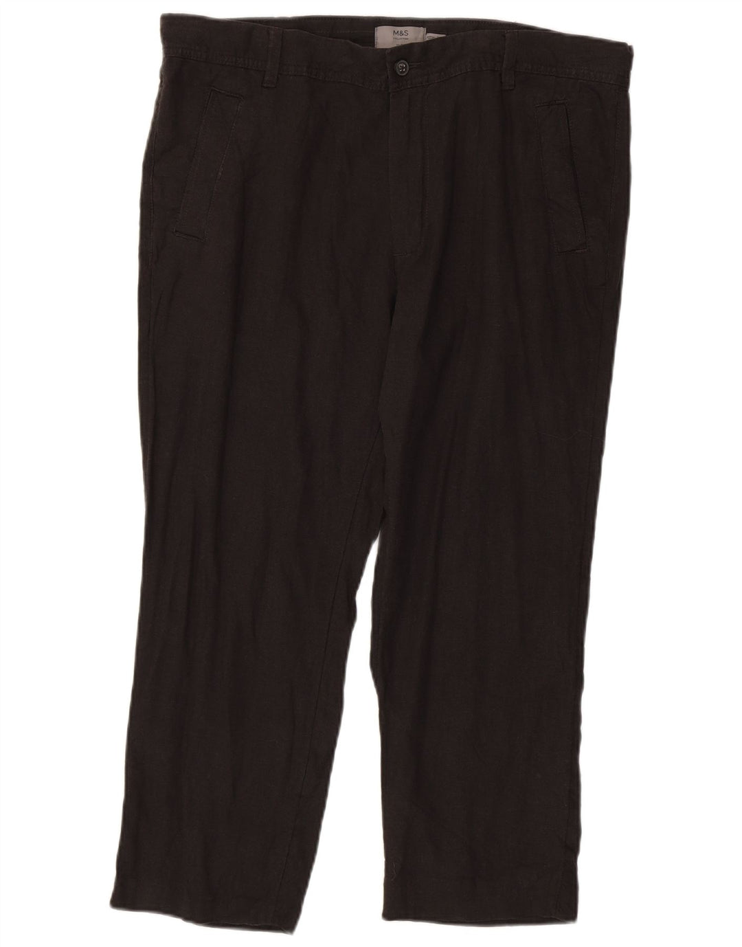 Męskie spodnie Chino MARKS & SPENCER W36 L25 Szare lniane