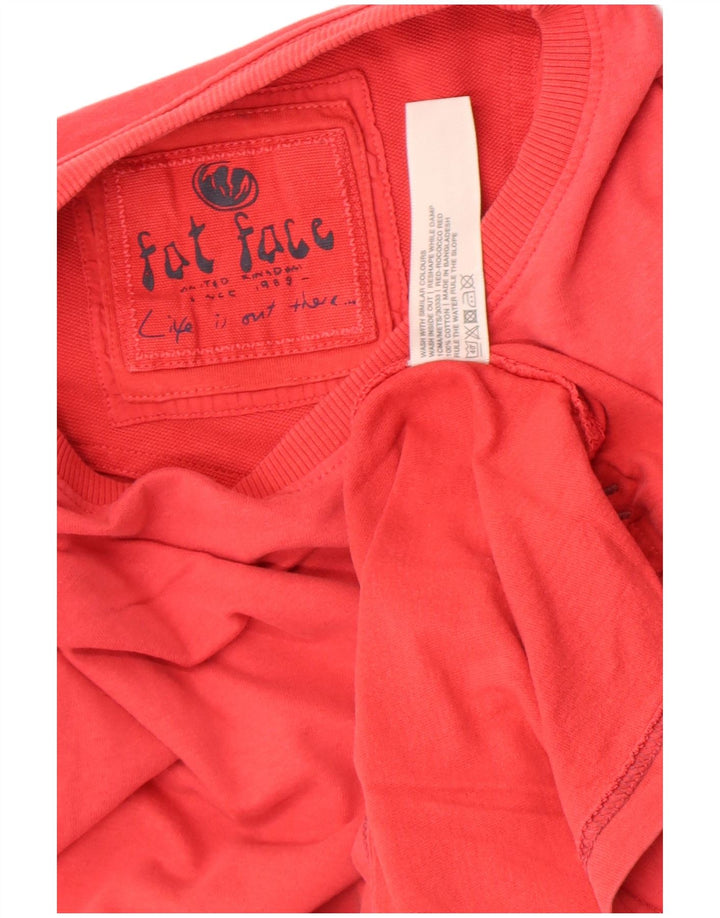 T-shirt męski Fat Face, duży, czerwony, bawełniany