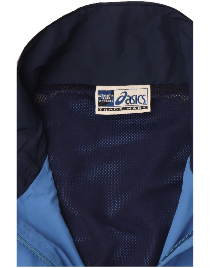 Męska kurtka dresowa Asics 2XL Niebieski poliester z blokami kolorów