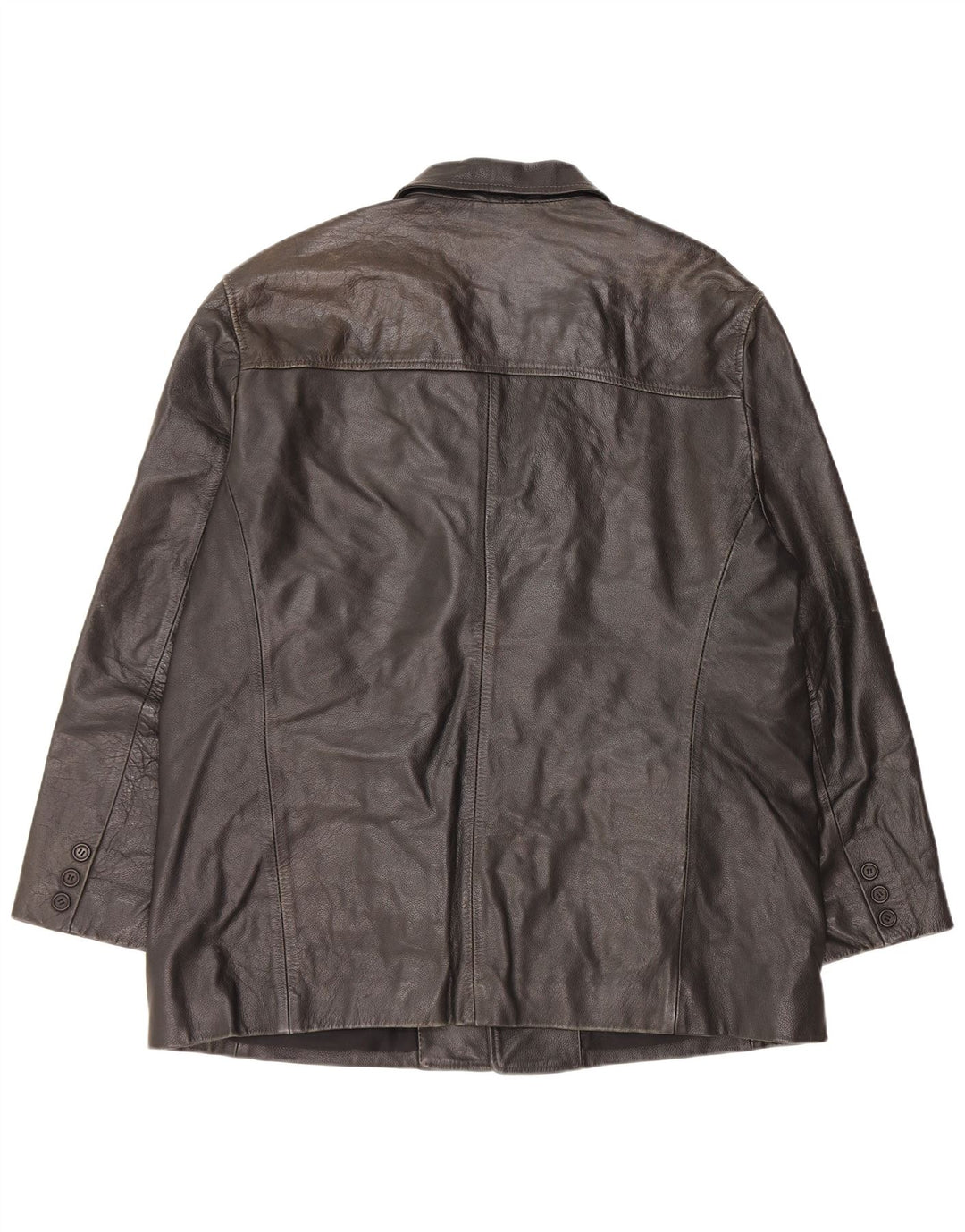 Vintage męska skórzana kurtka UK 44 2XL czarna skóra