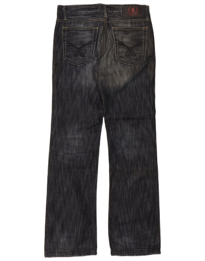 Jeansy męskie Bootcut Smog W32 L34 granatowe