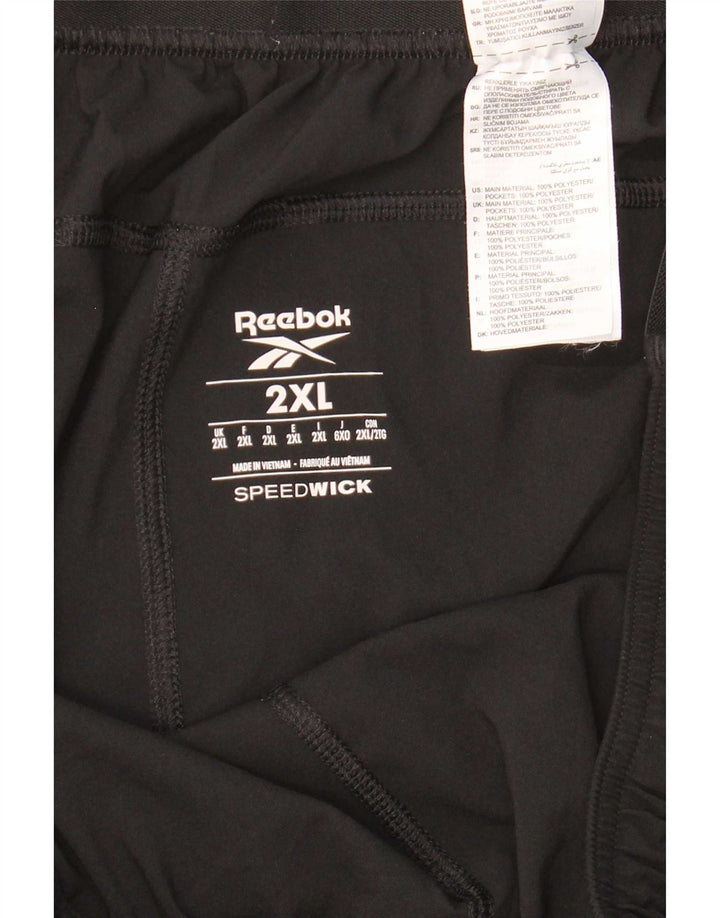 Męskie spodenki sportowe Reebok 2XL, czarny poliester