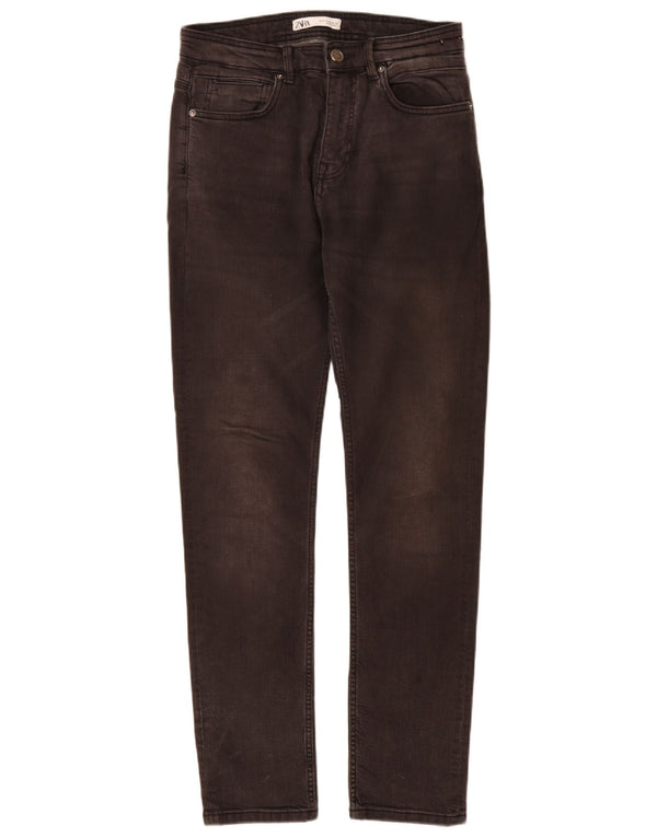 Męskie jeansy slim fit Zara EU 38 Small W30 L32 Szara bawełna