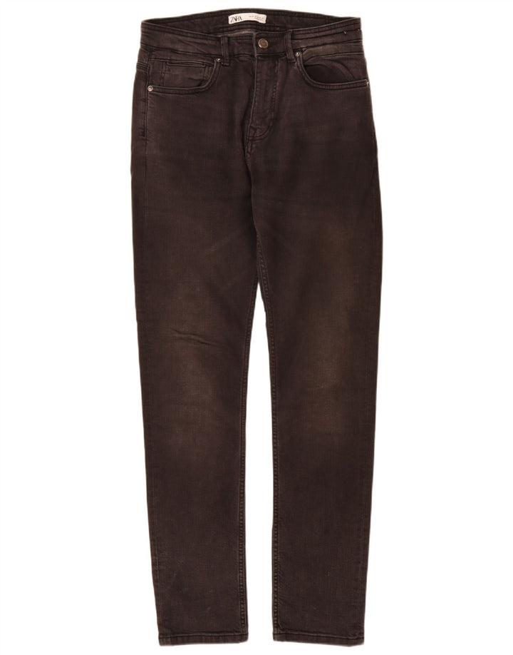 Męskie jeansy slim fit Zara EU 38 Small W30 L32 Szara bawełna