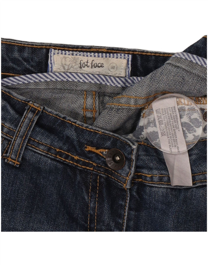 Damskie spodenki jeansowe Fat Face W32, duże, niebieskie, bawełniane