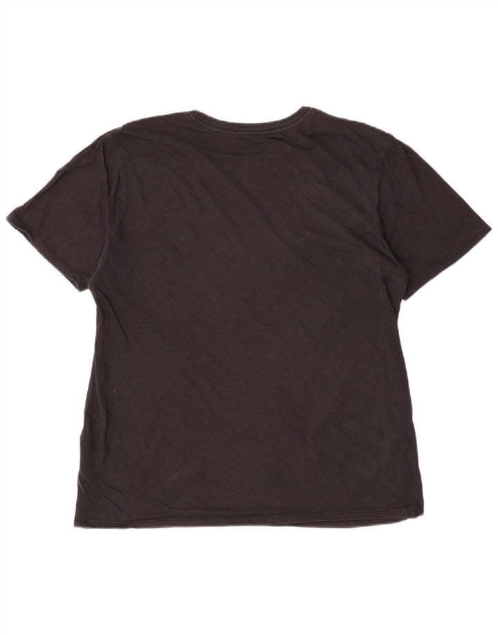 Męski T-shirt Nike o sportowym kroju z grafiką, średni czarny, bawełniany