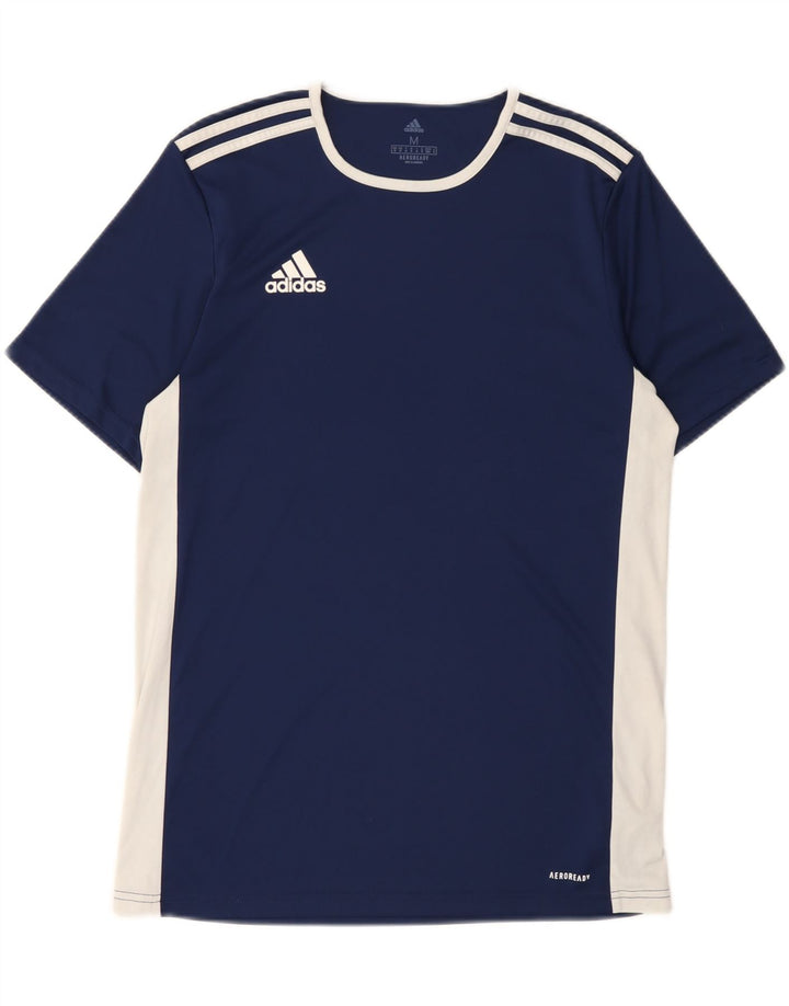 Męska koszulka Adidas Aeroready Graphic Top Medium Granatowy Poliester